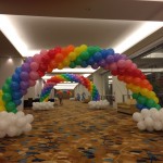 Balloon Rainbow Cloud Arch
