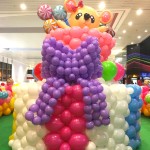 Balloon Birthday Cake Sculpture