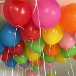 Floating Helium Balloons