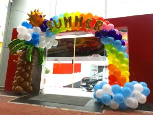 Summer Theme Balloon Arch Decorations