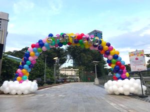Balloon Rainbow Arch Singapore Decoration
