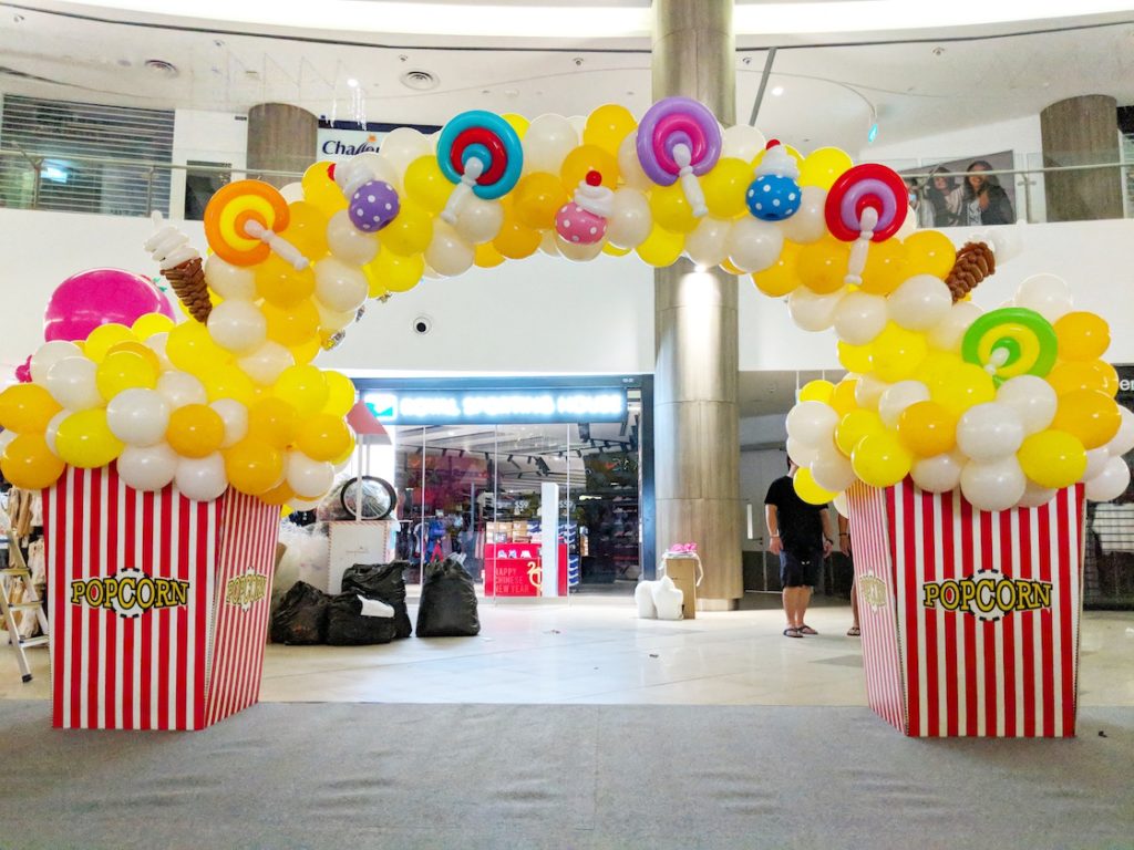 Popcorn and Candies Balloon Arch Decoration