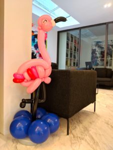 Balloon Flamingo Sculpture Decoration