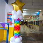 Rainbow Star Balloon Column