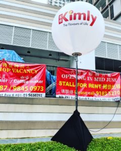 Lighted Tripod Balloon Stand for Kimly