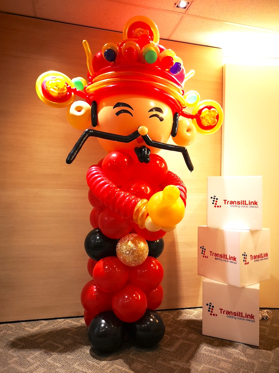 Balloon Cai Shen Ye Sculpture Decoration