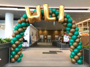 Balloon Arch with Gold Foil Letter Singapore