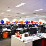 Helium Balloons Decoration Office