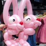 Pink Rabbit Balloon Sculpture