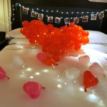 Balloon Hearts on Bed