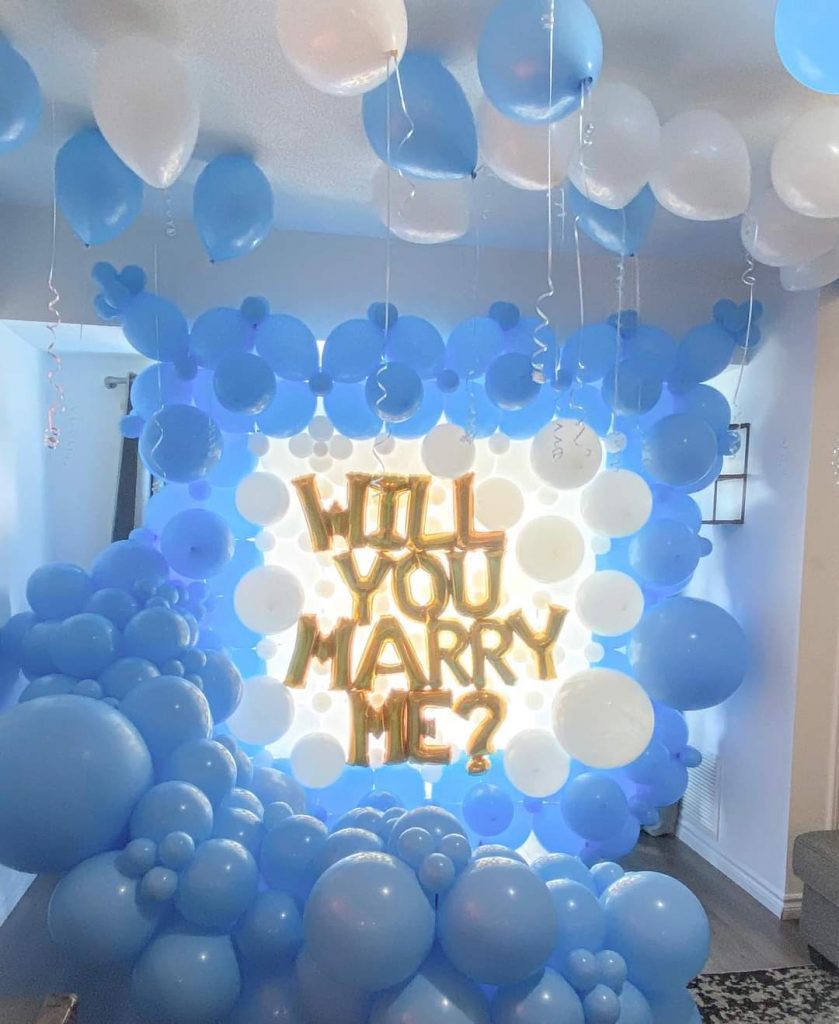 Balloon Marriage Proposal Idea