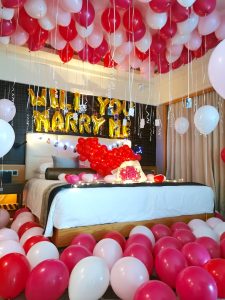 Balloon Room Styling Marriage Proposal