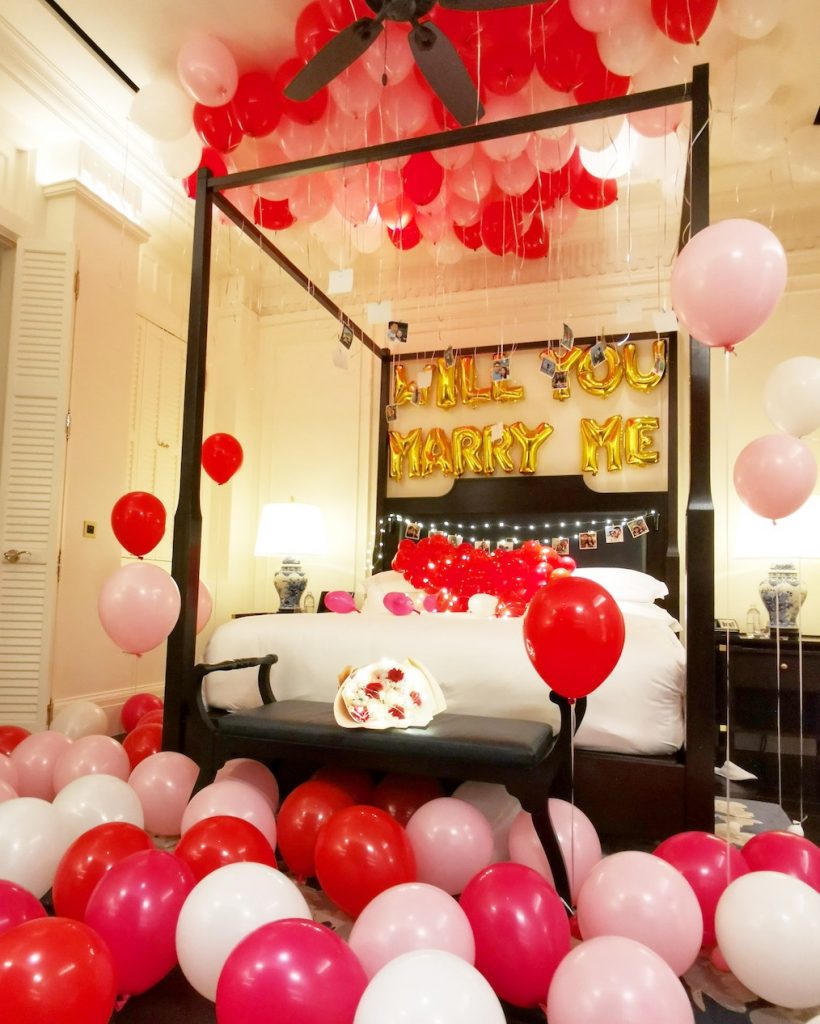 Balloon Room Styling Proposal at Raffles Hotel