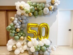 Olive Green Balloon Decorations Singapore