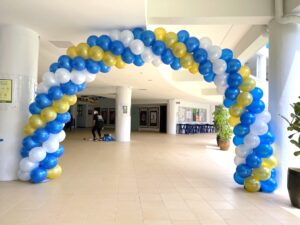 Blue Balloon Arch