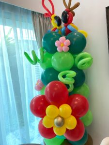 Parrot Balloon Pillar