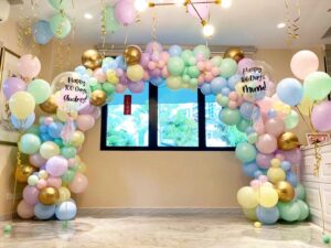 Birthday Organic Balloon Garland Decor