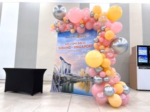 Balloon Decor with Pull up banner