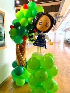 Balloon Girl Student Sculpture Decoration Singapore