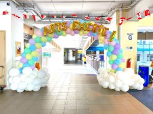Pastel Cloud Balloon Arch Decor