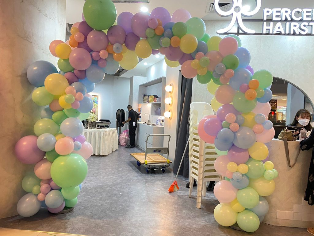 Pastel Rainbow Organic Balloon Arch